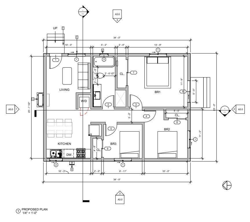 Proposed floor plan