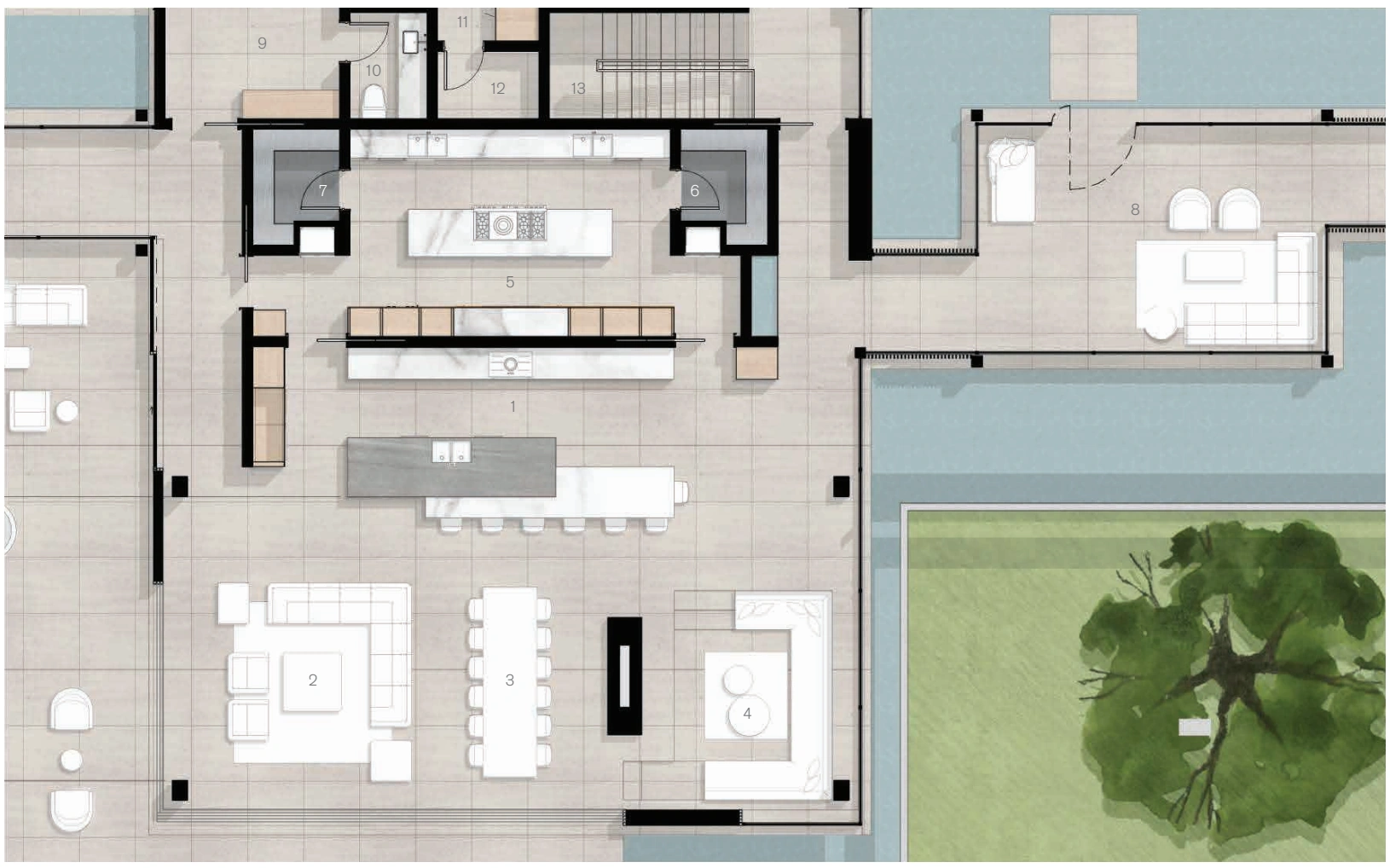 Living area plan