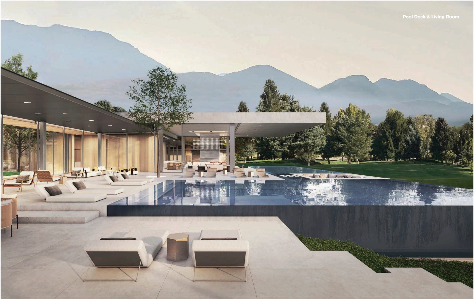 Pool terrace rendering