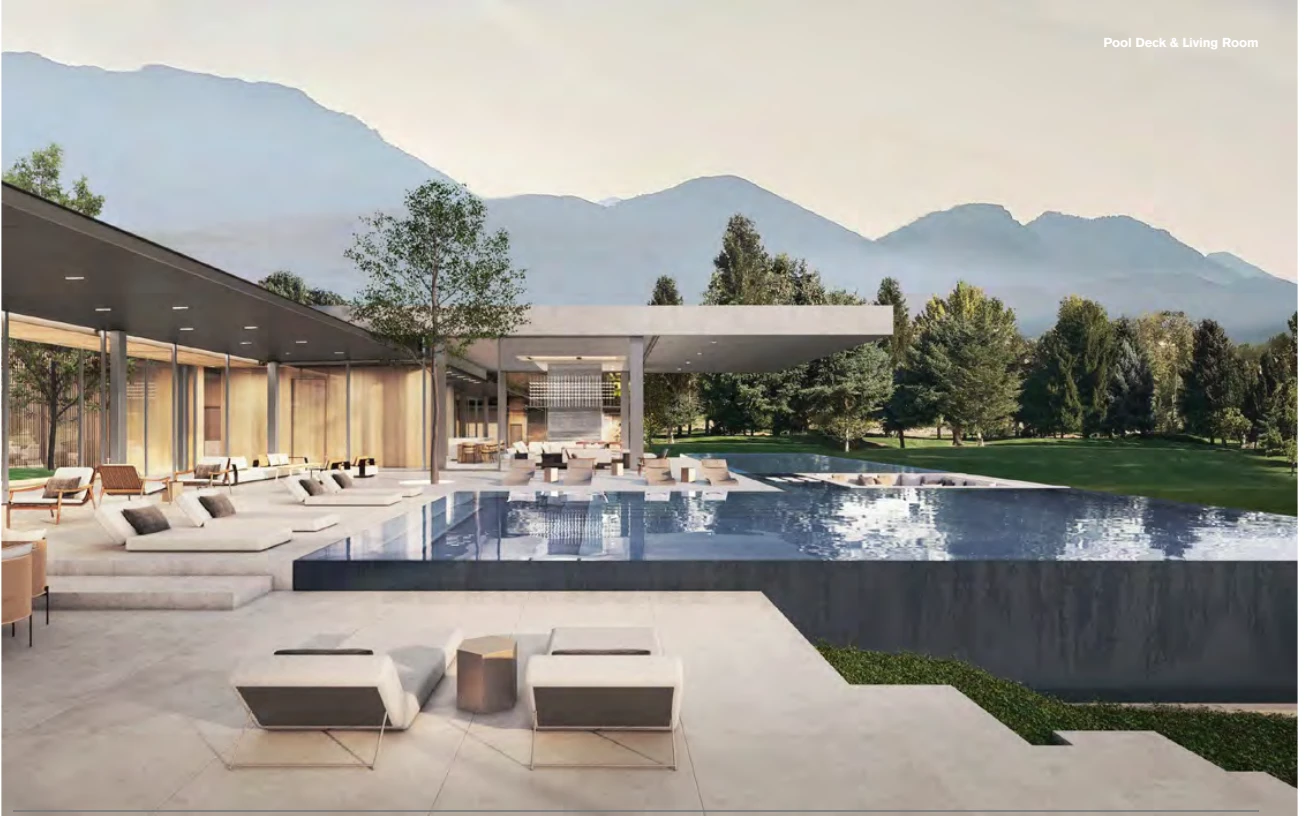 Pool terrace rendering