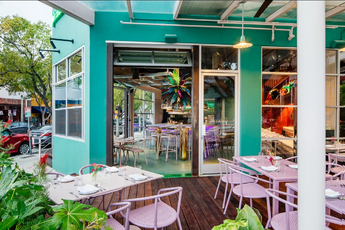 Street-facing patio