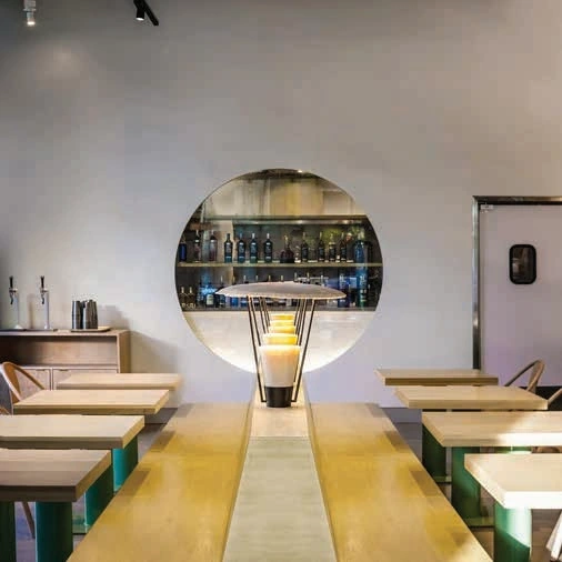 Moon window and communal table