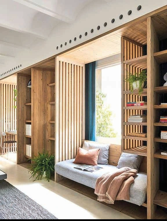 Design reference — timber shelving