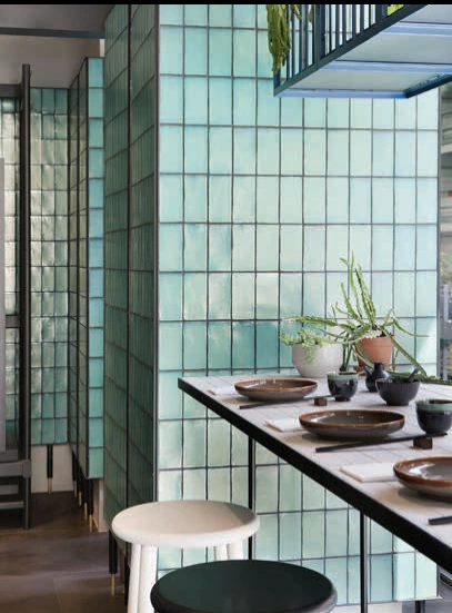 Design reference — green tile