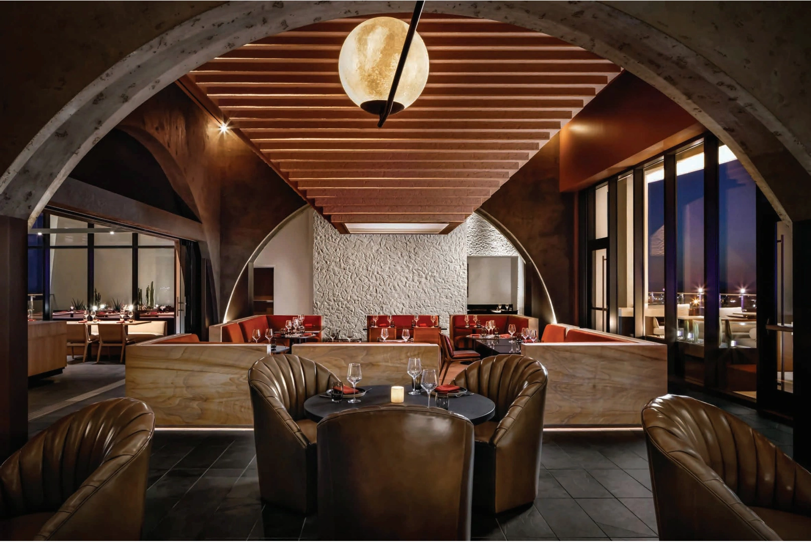 Arched dining room