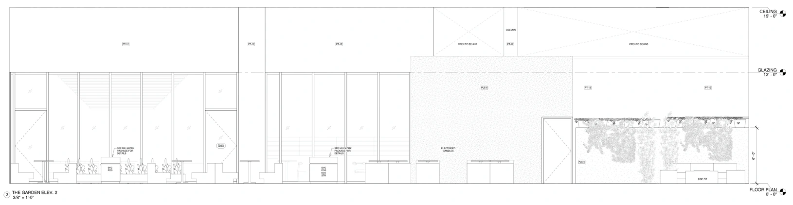 Interior elevation