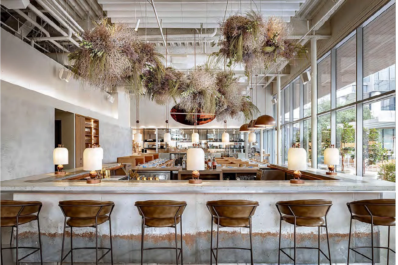 Bar and dining room