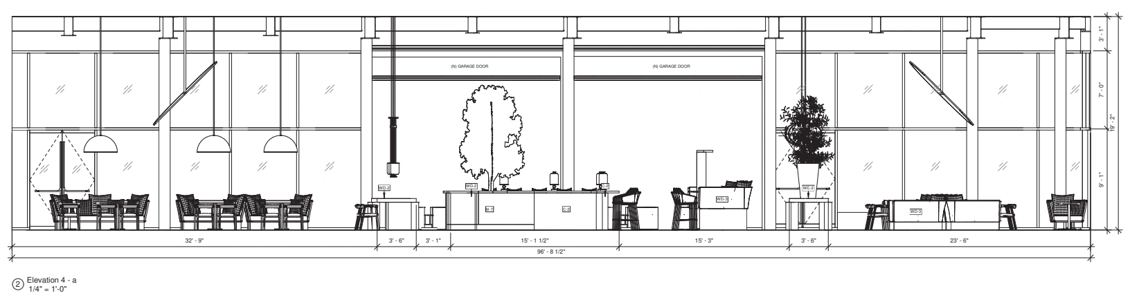 Interior elevation