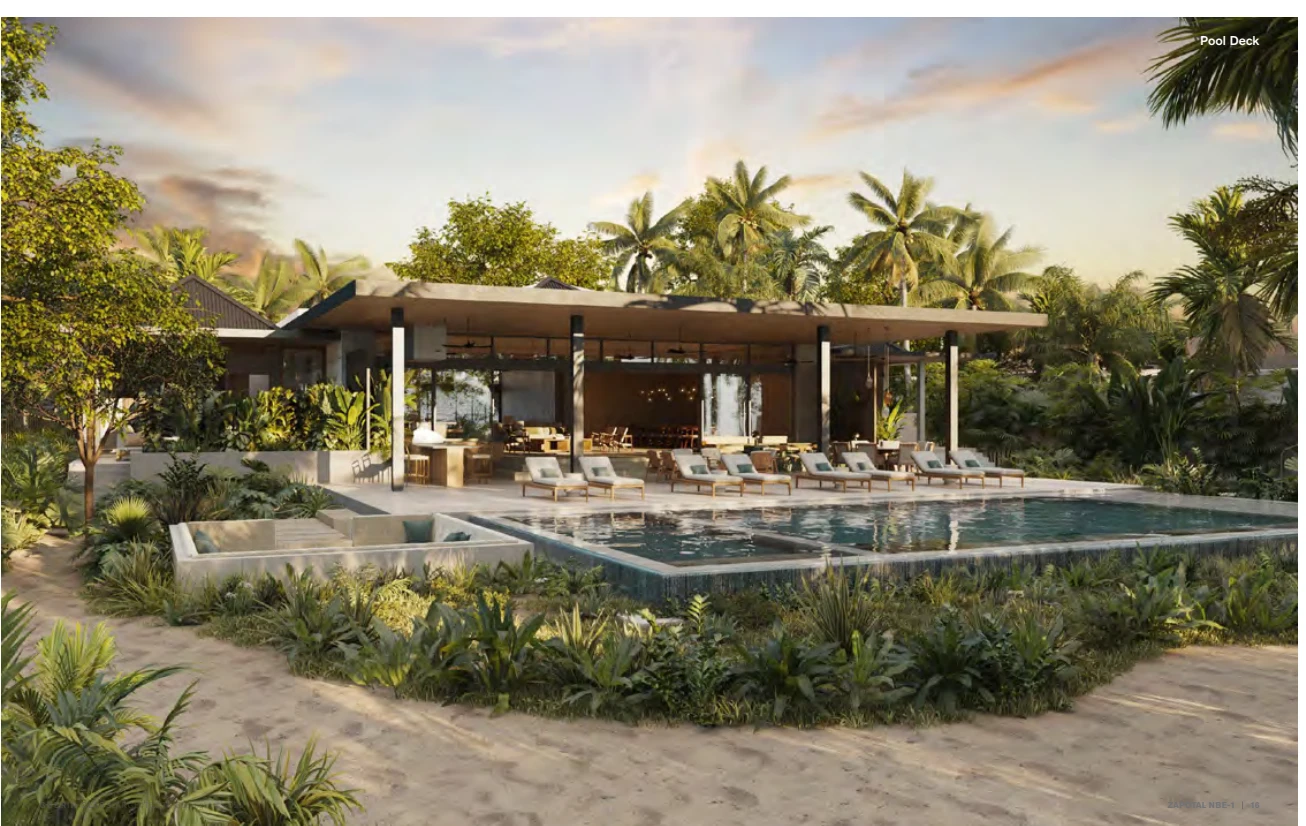 Pool deck rendering