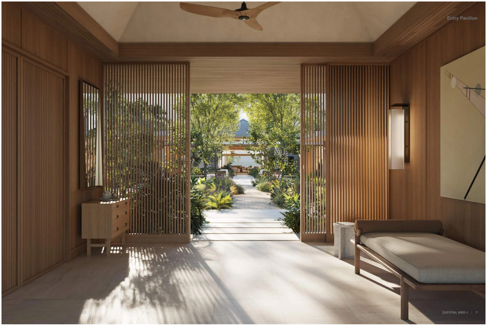 Entry pavilion rendering