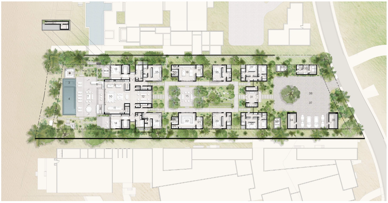 Site and landscape plan